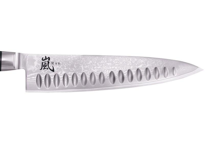 Yaxell RAN japansk kockkniv 20cm 69-lagers med granton eggblad
