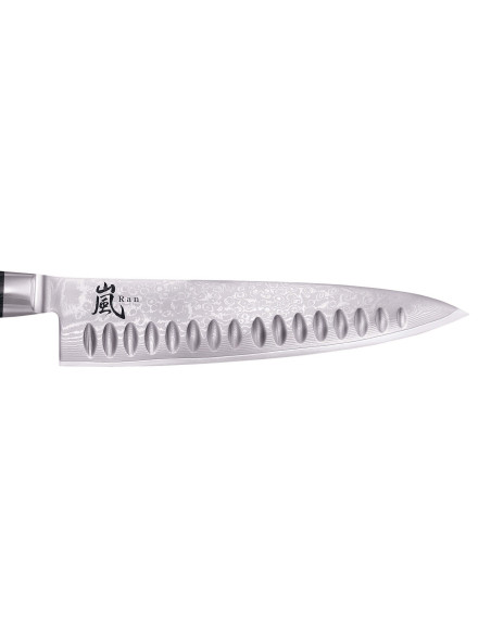 Yaxell RAN japansk kockkniv 20cm 69-lagers med granton eggblad