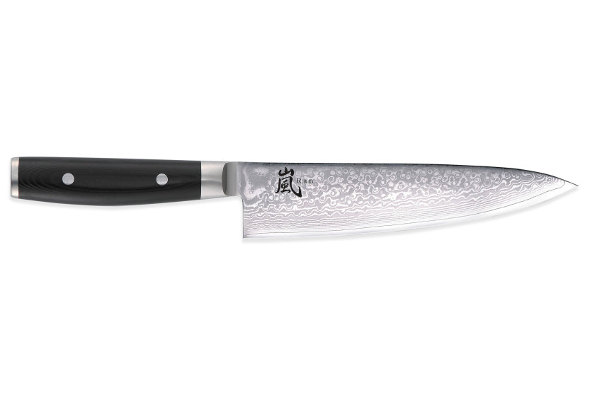 Japanisches Kochmesser Yaxell RAN Klinge 20cm Damast 69 Schichten