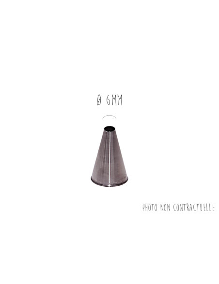 De Buyer slät hylsa i rostfritt stål - Från 2 till 20 mm
