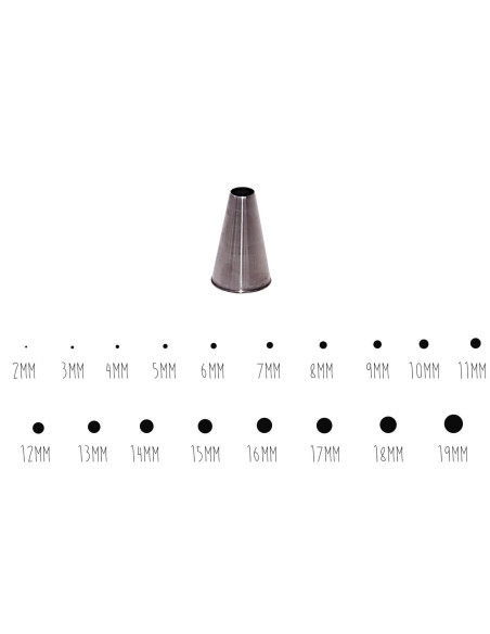 Casquillo liso de acero inoxidable De Buyer - De 2 a 20 mm