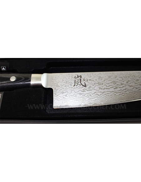 Japanese chef 's knife Yaxell RAN 20cm damascus blade 69 layers