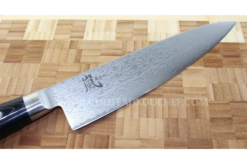 Japansk kockkniv Yaxell RAN 20cm damaskusblad 69 lager