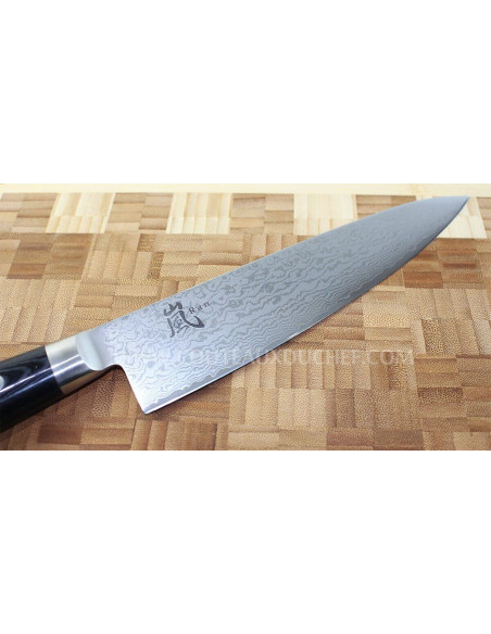 Japanisches Kochmesser Yaxell RAN Klinge 20cm Damast 69 Schichten