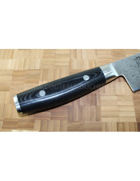Japanisches Kochmesser Yaxell RAN Klinge 20cm Damast 69 Schichten