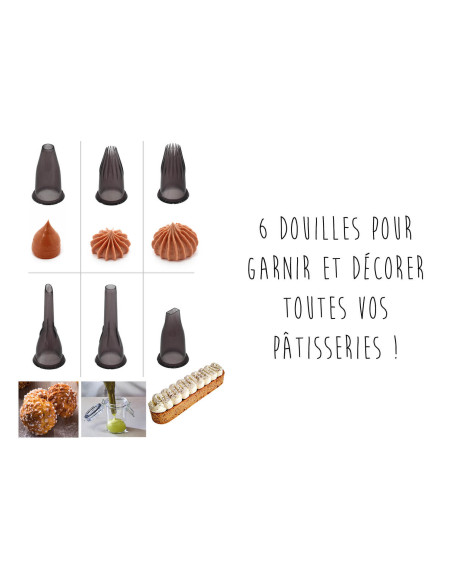Set of 6 De Buyer Garnir in Tritan