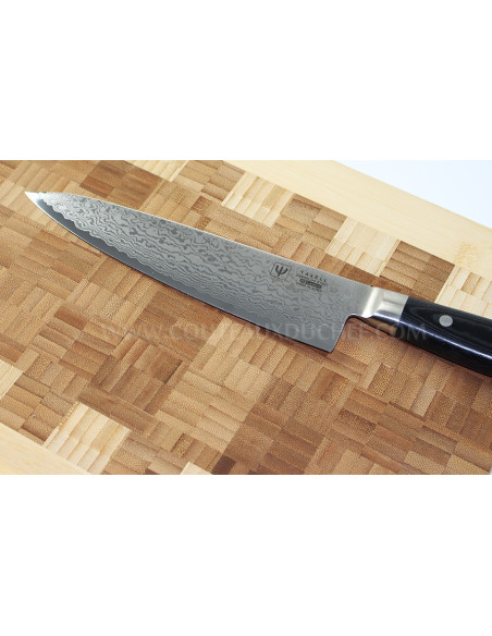 Coltello da chef giapponese Yaxell RAN 20 cm 69 strati lama damasco