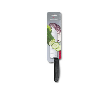 Victorinox SwissClassic 17 cm svart med granton-egg santoku-kniv på kort 2