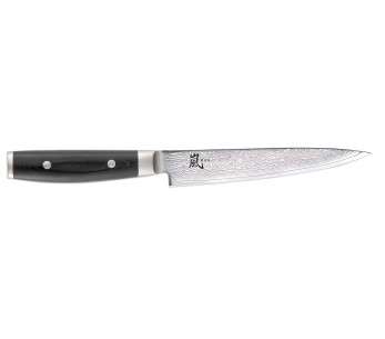 Japanilainen viipalointiveitsi Yaxell RAN 18cm terä damasti 69 kerrosta