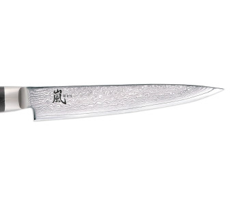 Faca de cortar japonesa Yaxell RAN 18cm Lâmina de Damasco 69 camadas 2