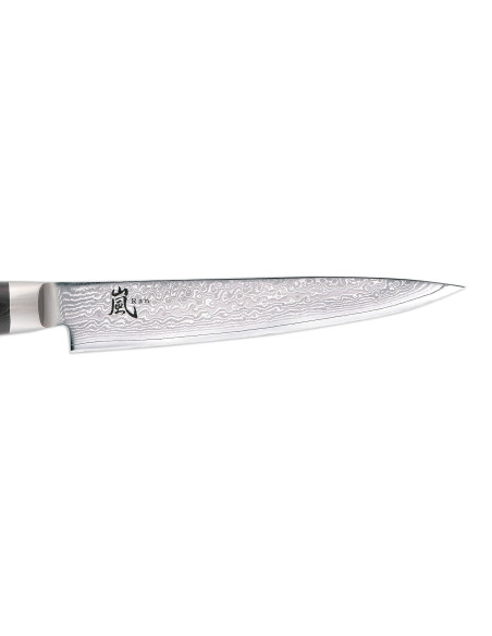 Japanisches Aufschnittmesser Yaxell RAN Klinge 18cm Damast 69 Schichten