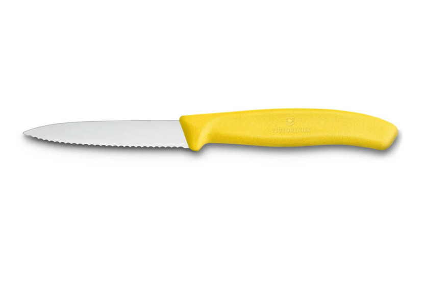 Victorinox Swissclassic paring knife yellow 8cm serrated blade