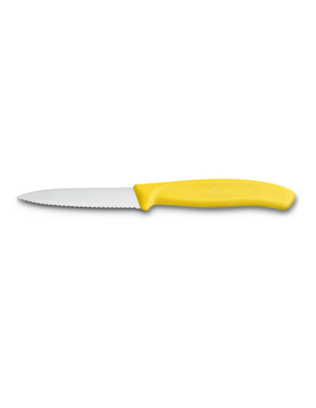 Victorinox Swissclassic paring knife yellow 8cm serrated blade