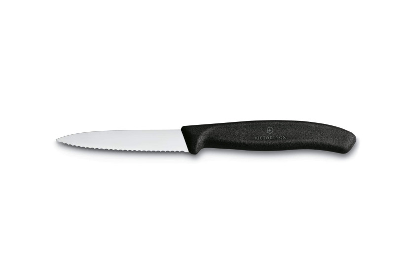 Victorinox Swissclassic 8cm black serrated paring knife