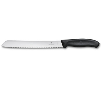 Victorinox SwissClassic Cuchillo de pan 21cm negro en la tarjeta