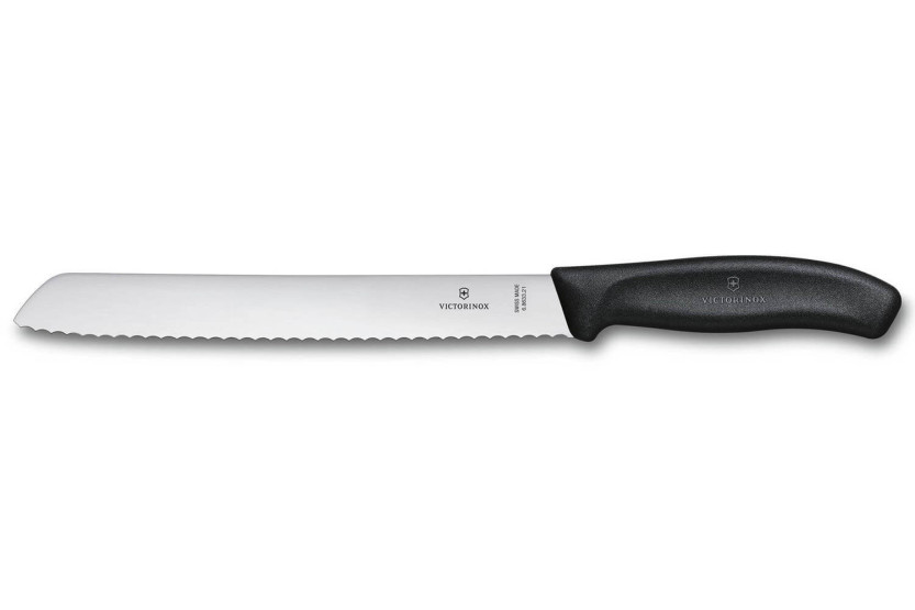 Coltello da pane Victorinox SwissClassic 21 cm nero su cartoncino