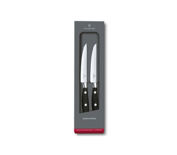 2 kpl Victorinox Grand Maître taottu pihviveitsisarja 12cm POM kahva 2