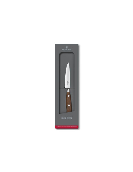 Victorinox Grand Maître Wood taottu kuorimaveitsi 10cm vaahterakahvainen veitsi