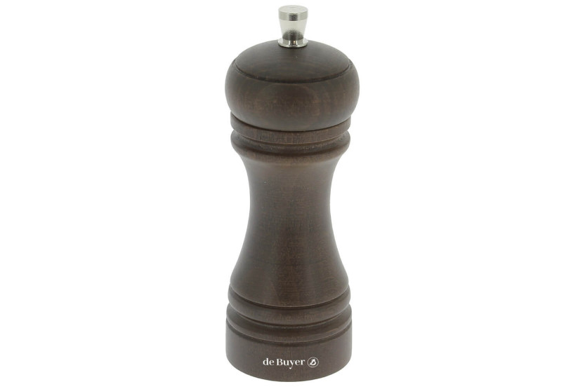 De Buyer Java Macinapepe in legno da 14 cm con meccanismo in metallo