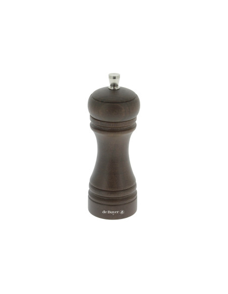 De Buyer Java Macinapepe in legno da 14 cm con meccanismo in metallo