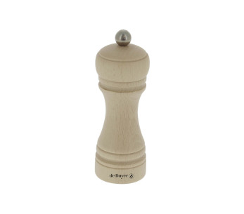 Moinho de especiarias de madeira De Buyer Java 14cm com mecanismo de cerâmica