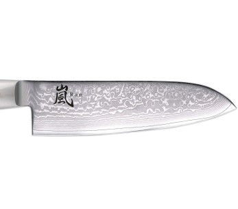 Cuchillo santoku japonés Yaxell RAN, hoja de Damasco de 16,5 cm, 69 capas 2