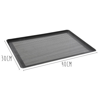 De Bu yer aluminium non-stick perforerad platta 2