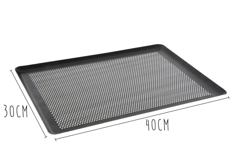 De Bu yer aluminium non-stick perforerad platta