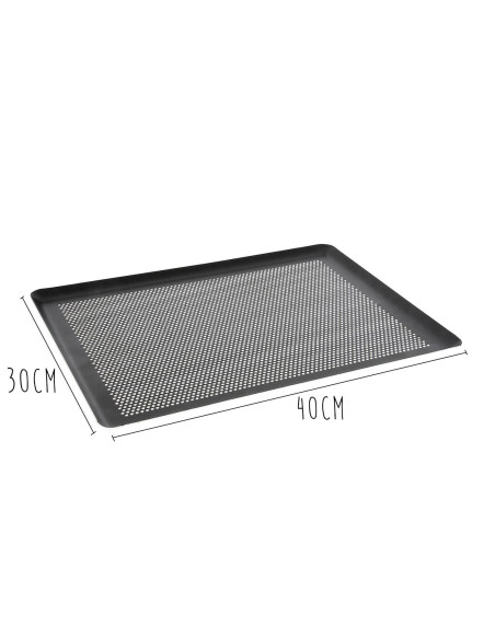 De Bu yer aluminium non-stick perforerad platta