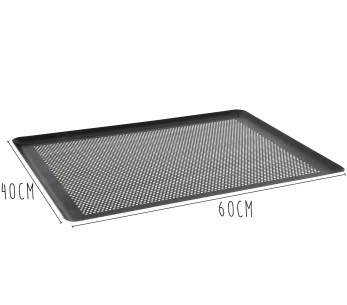 Placa de aluminio antiadherente perforada De Buyer
