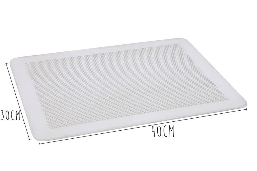 Placa de aluminio perforada De Buyer, sin borde, de 1,5 mm de grosor