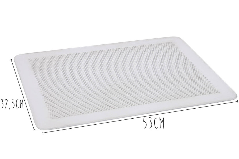 De Bu yer aluminium perforated plate, rimless, 1.5mm thick