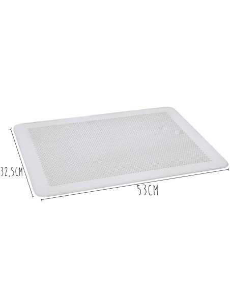 De Bu yer aluminium perforated plate, rimless, 1.5mm thick