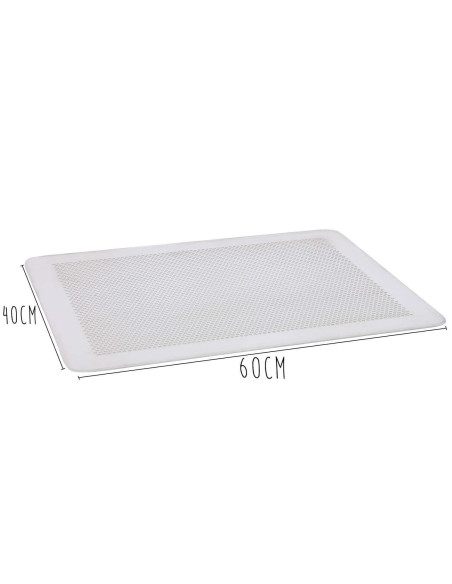 Piastra in alluminio perforata De Buyer, senza bordo, spessore 1,5 mm