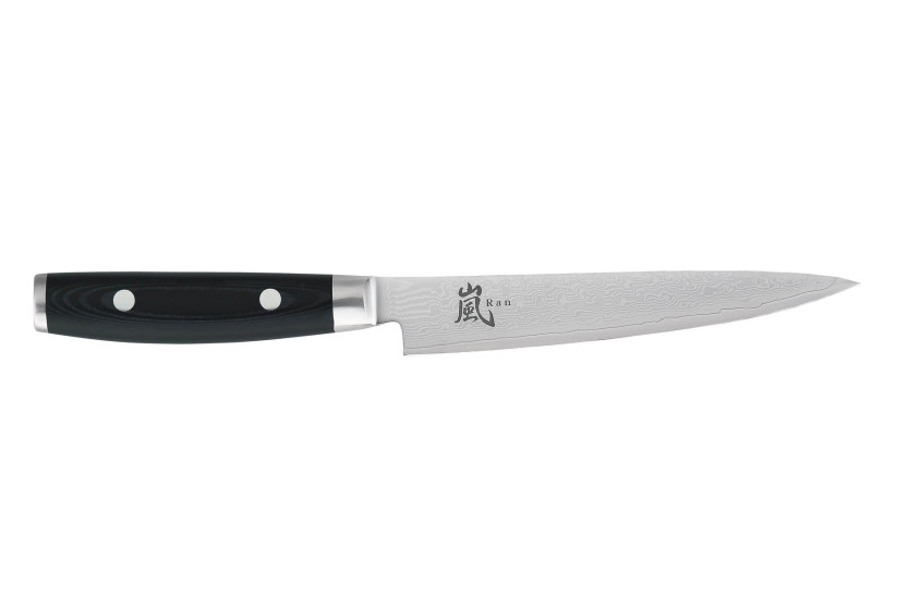 Japansk skärkniv Yaxell RAN 15cm blad damast 69 lager