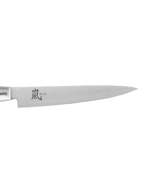 Japansk påleggskniv Yaxell RAN 15 cm blad damask 69 lag