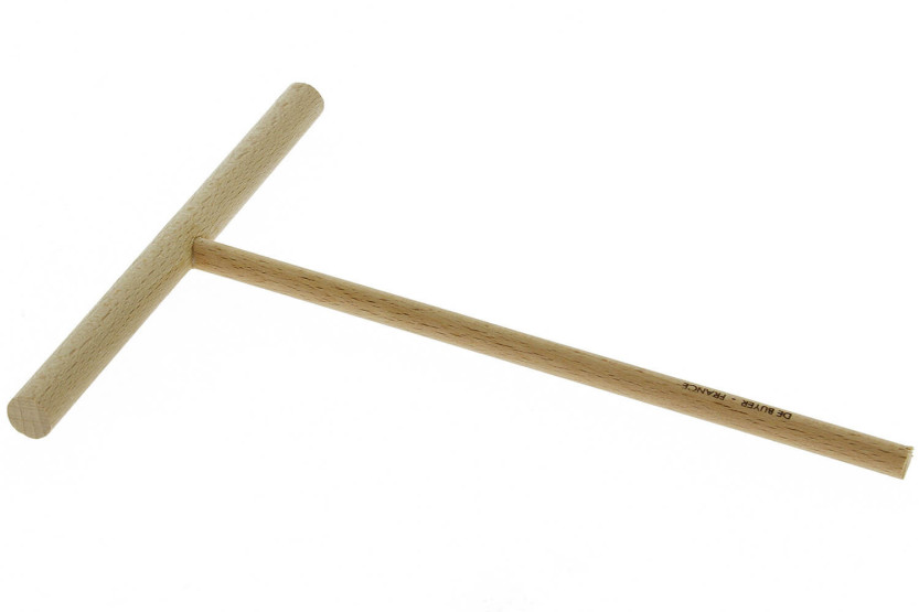 De Buyer B Bois 20,5cm round pancake scraper in beech wood