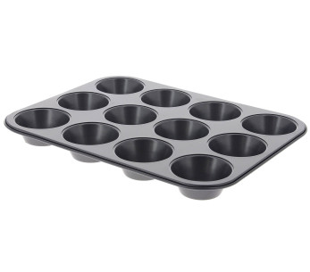 De Buyer12 muffinssivuoka tarttumattomasta teräksestä valmistettu muffinssivuoka