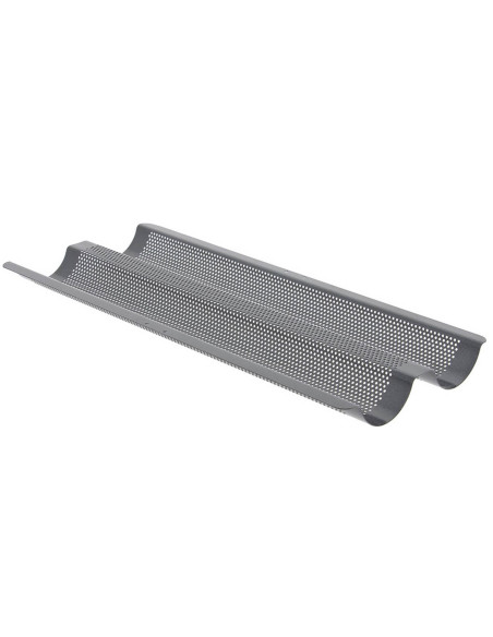 De Buyer perforated baking tray for 2 baguettes