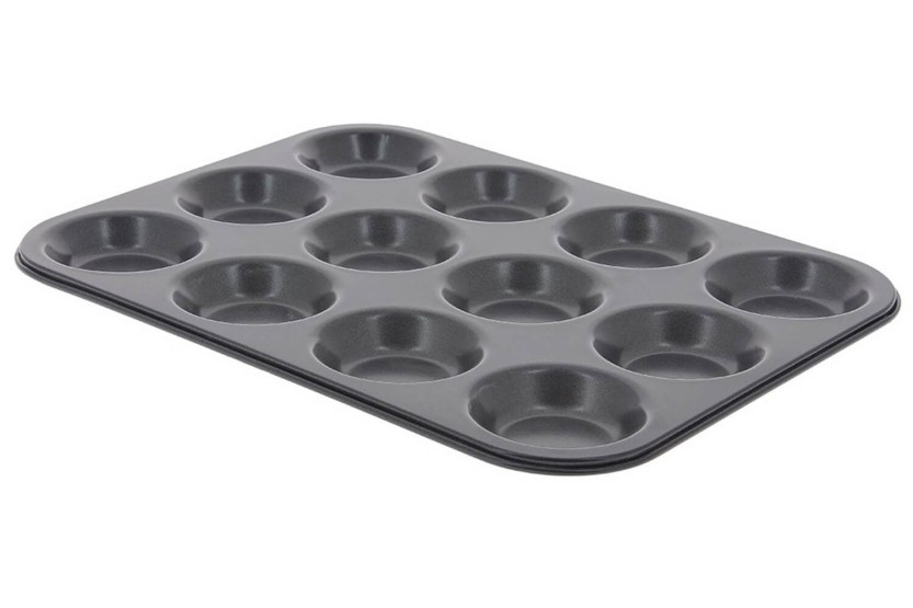 Placa de acero antiadherente De Buyer para 12 tartas redondas