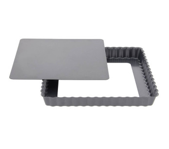Stampo per crostata quadrato De Buyer con base rimovibile 2