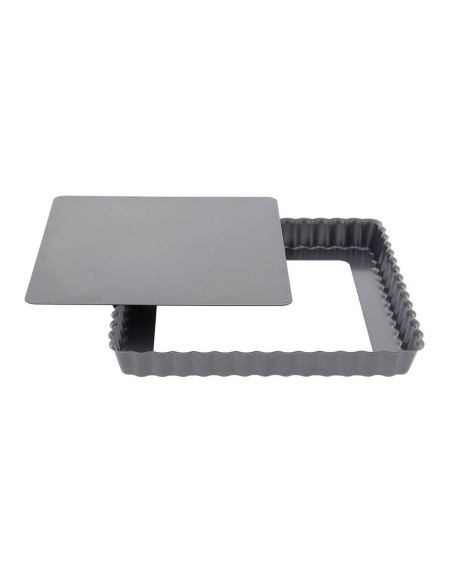 Stampo per crostata quadrato De Buyer con base rimovibile