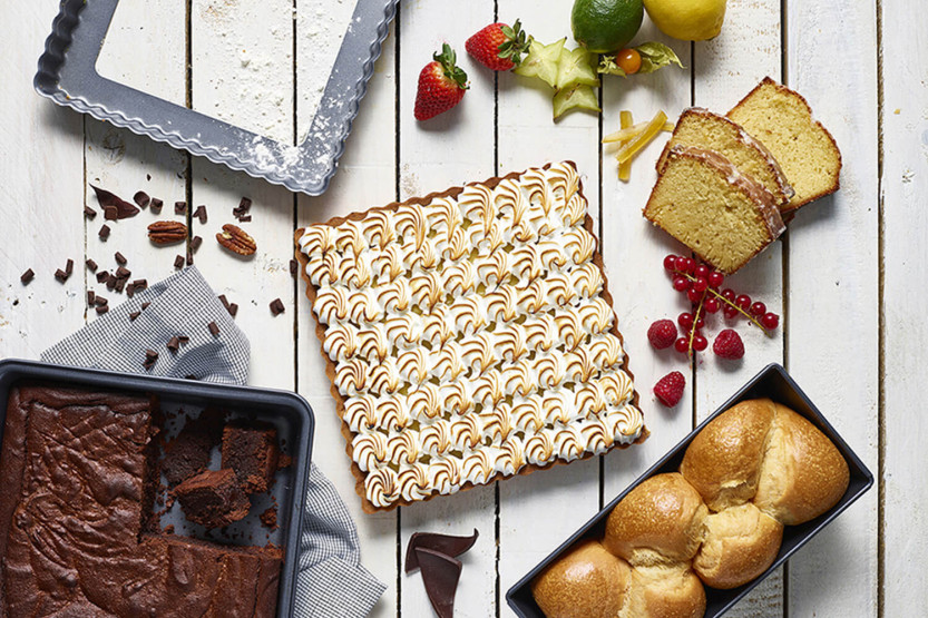 De Buyersquare tart mould with removable base