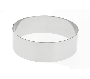 Anillo de pastelería redondo de acero inoxidable De Buyer, altura 4,5 cm 2