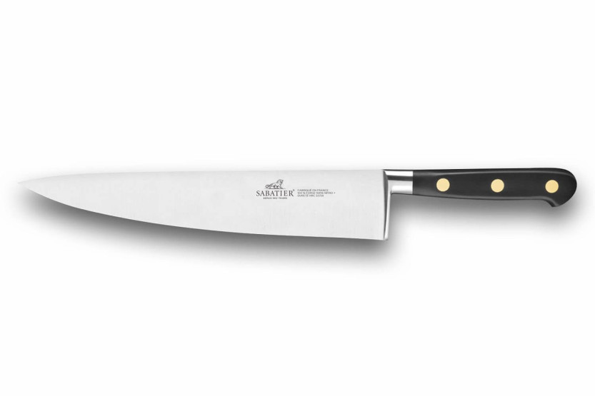 SABATIER Ideal kockkniv 100% rostfritt stål smidda mässingsnitar 25 cm blad