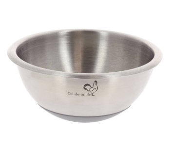 De Buyer Cul-de-Poule: coppa da pasticceria a mezza sfera in acciaio inox con rivestimento in silicone
