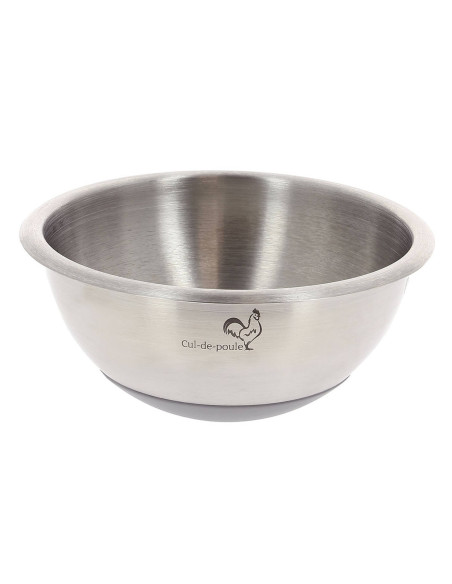 De Buyer Cul-de-Poule: coppa da pasticceria a mezza sfera in acciaio inox con rivestimento in silicone