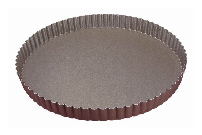 Tourtière redonda canelada Gobel com base fixa - Diâmetro 26cm