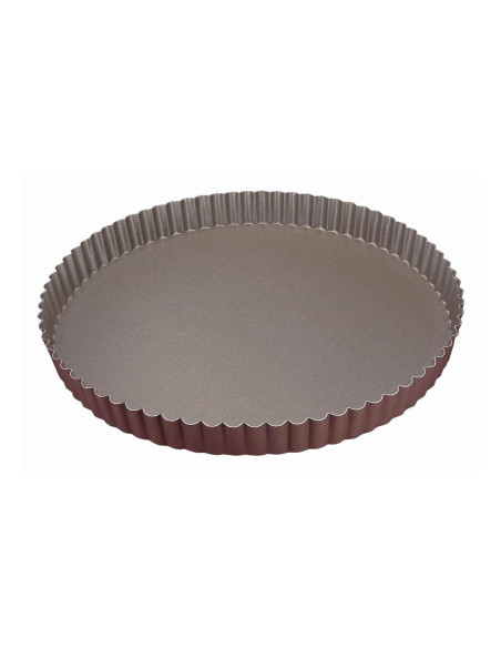 Tourtière redonda canelada Gobel com base fixa - Diâmetro 26cm