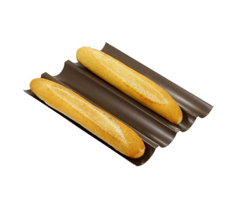 Gobel baguettetallerken med 4 renner 38x32cm